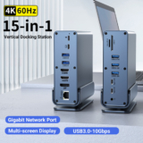 תחנת עגינה 15 ב-1 למחשב נייד